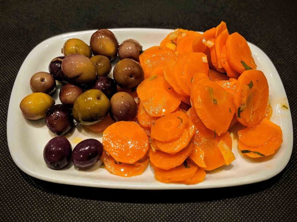 Algarve carrots and olives