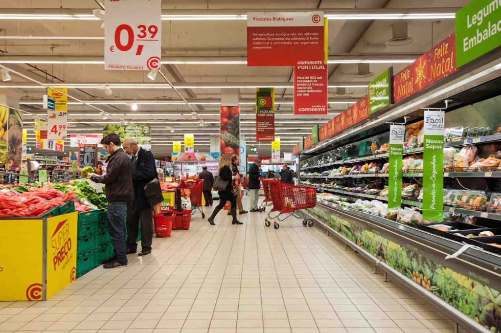 Continente supermarket at Vasco da Gama shopping centre in Lisbon