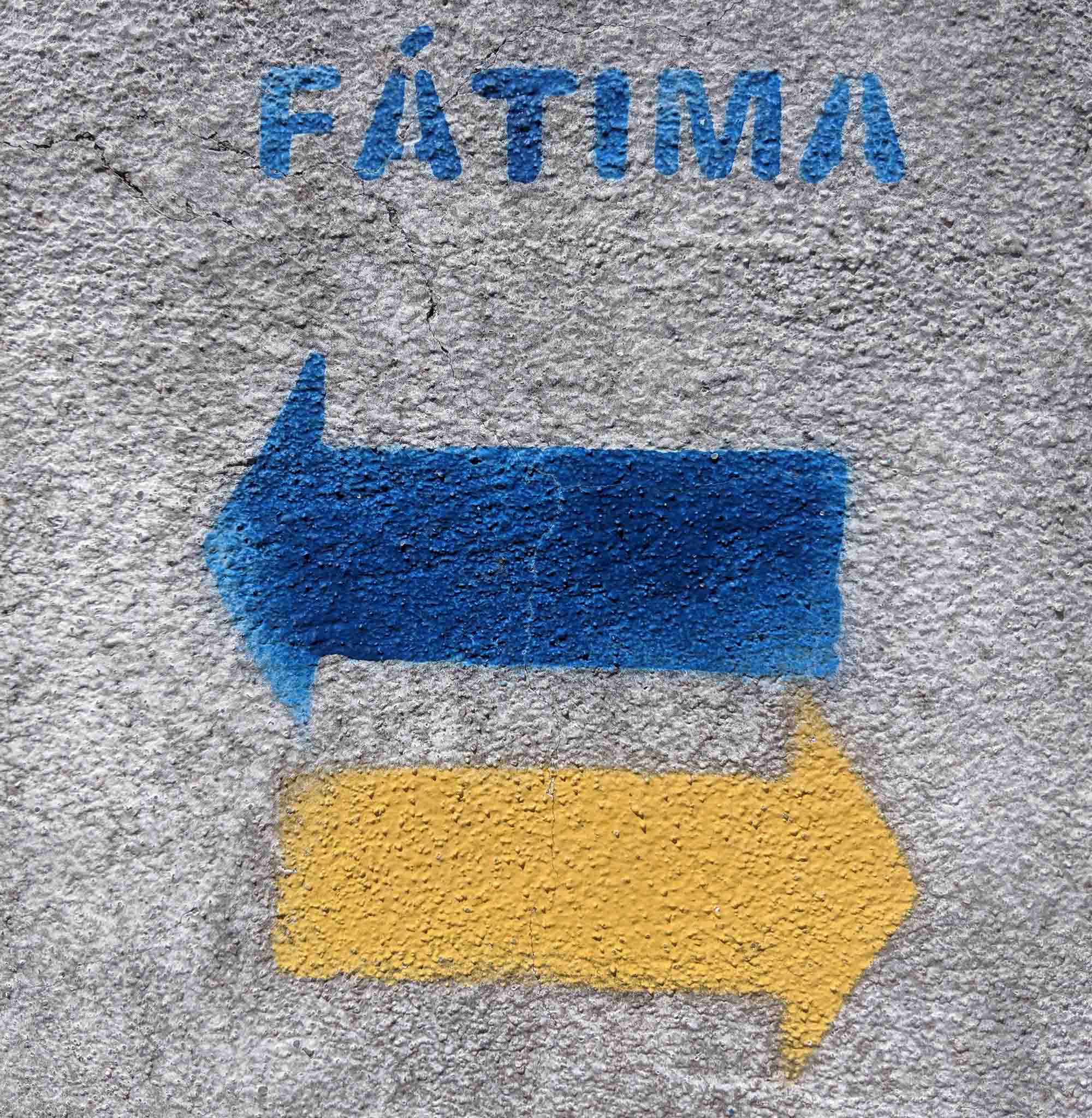 Fatima Pilgramage sign