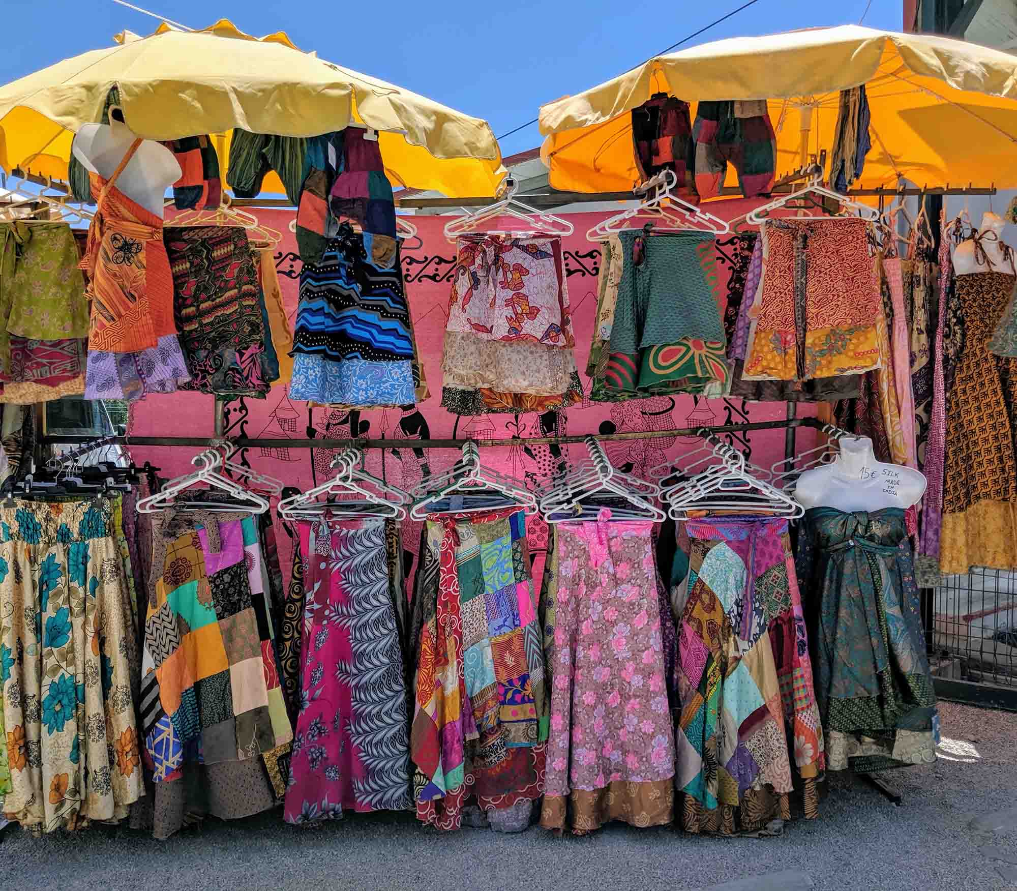 Dresses at Quarteira Gypsy Market