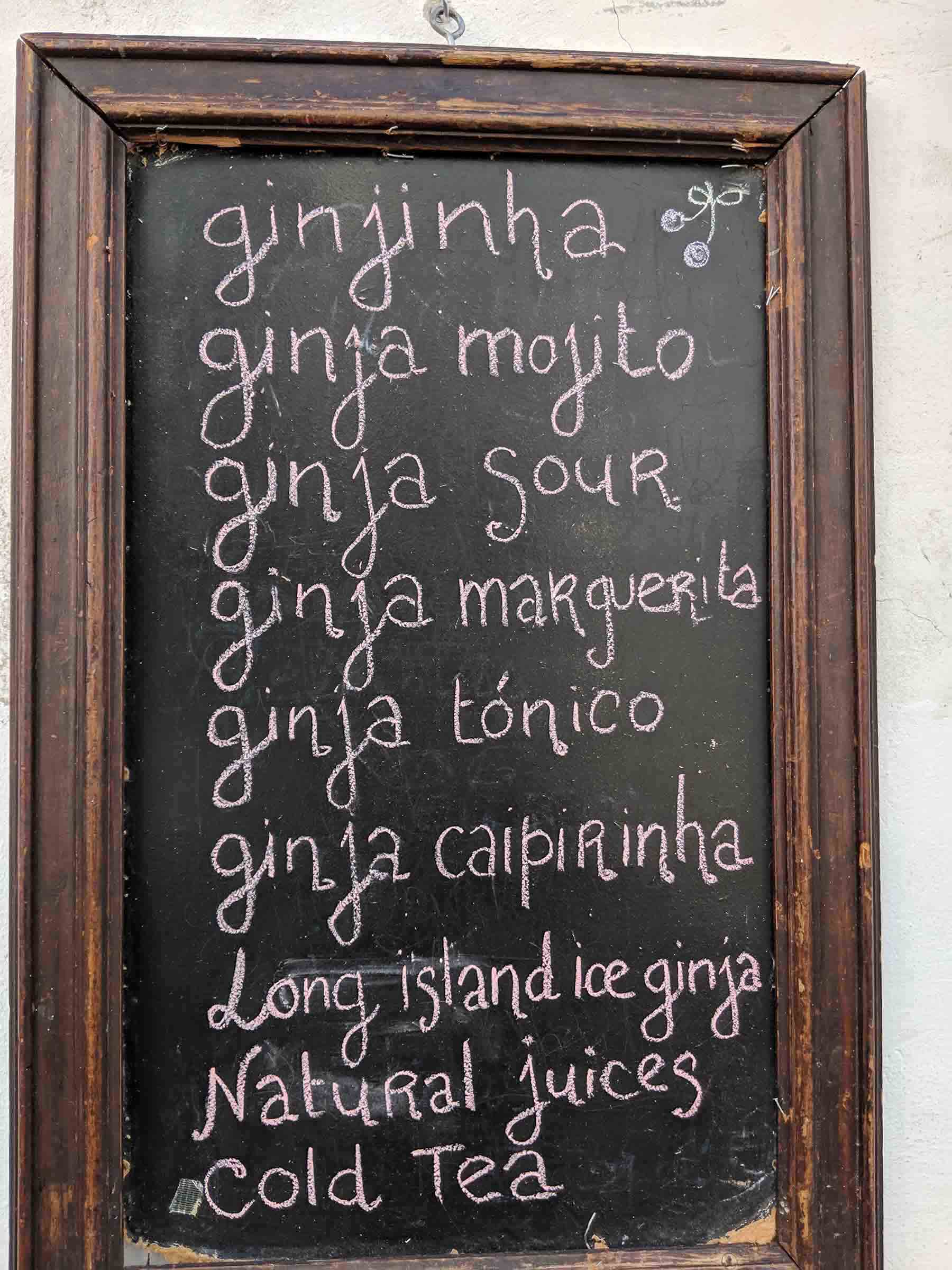 ginjinha cocktails