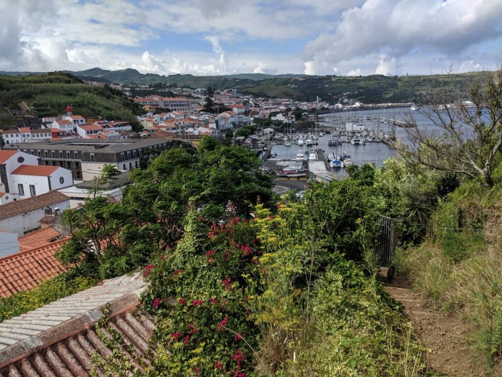 view of Horta from above