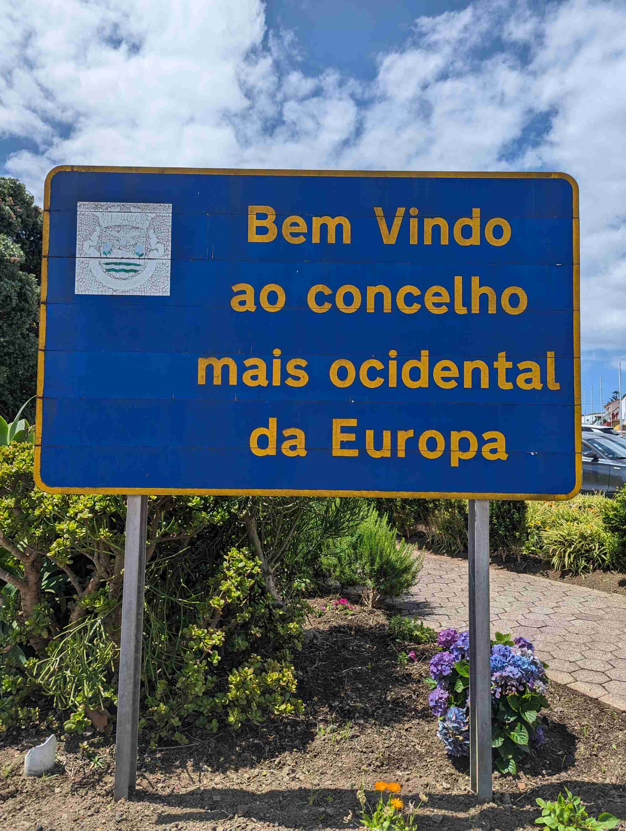 sign for the most westerly point in Europe