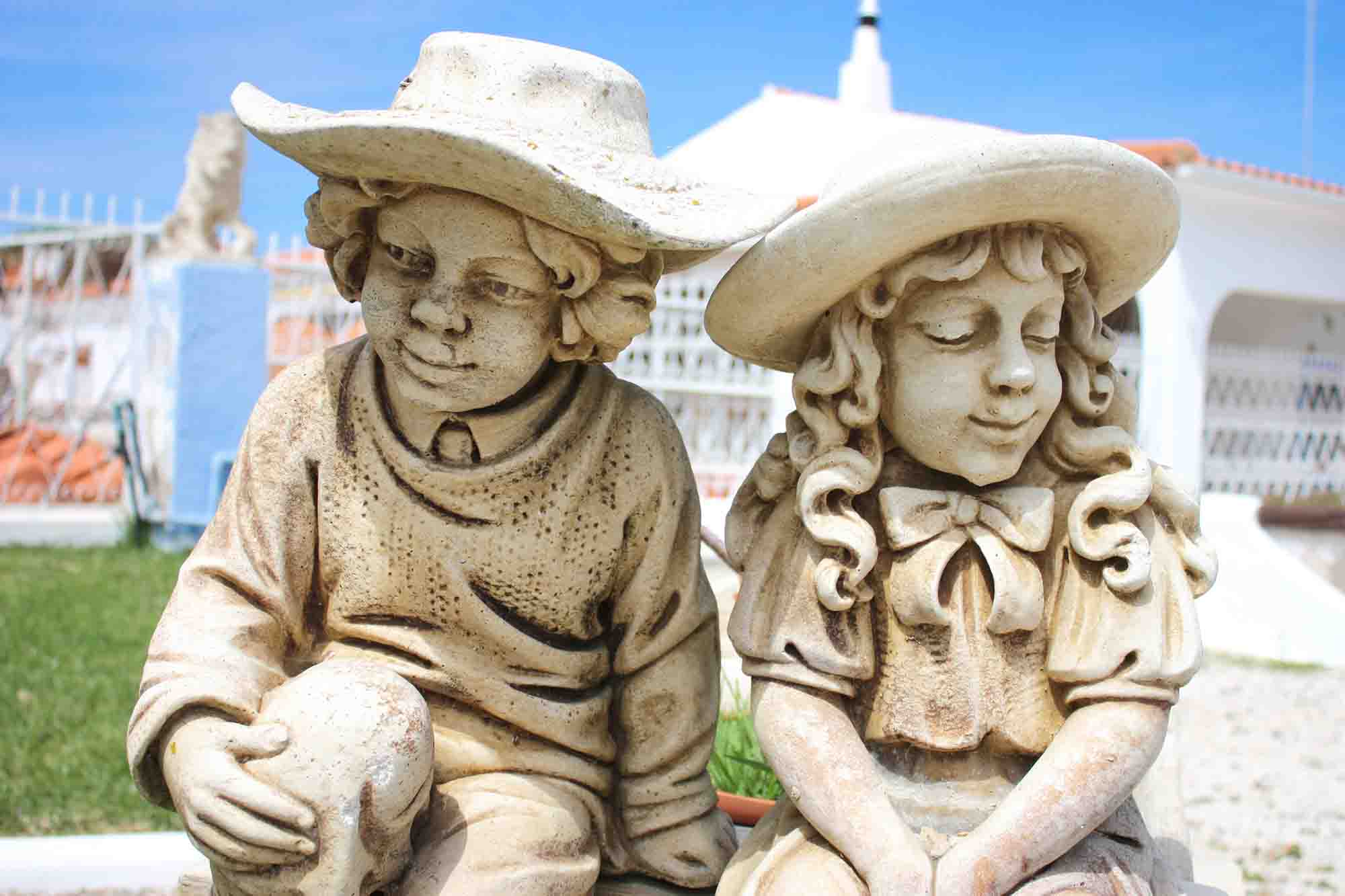 pottery statues porches